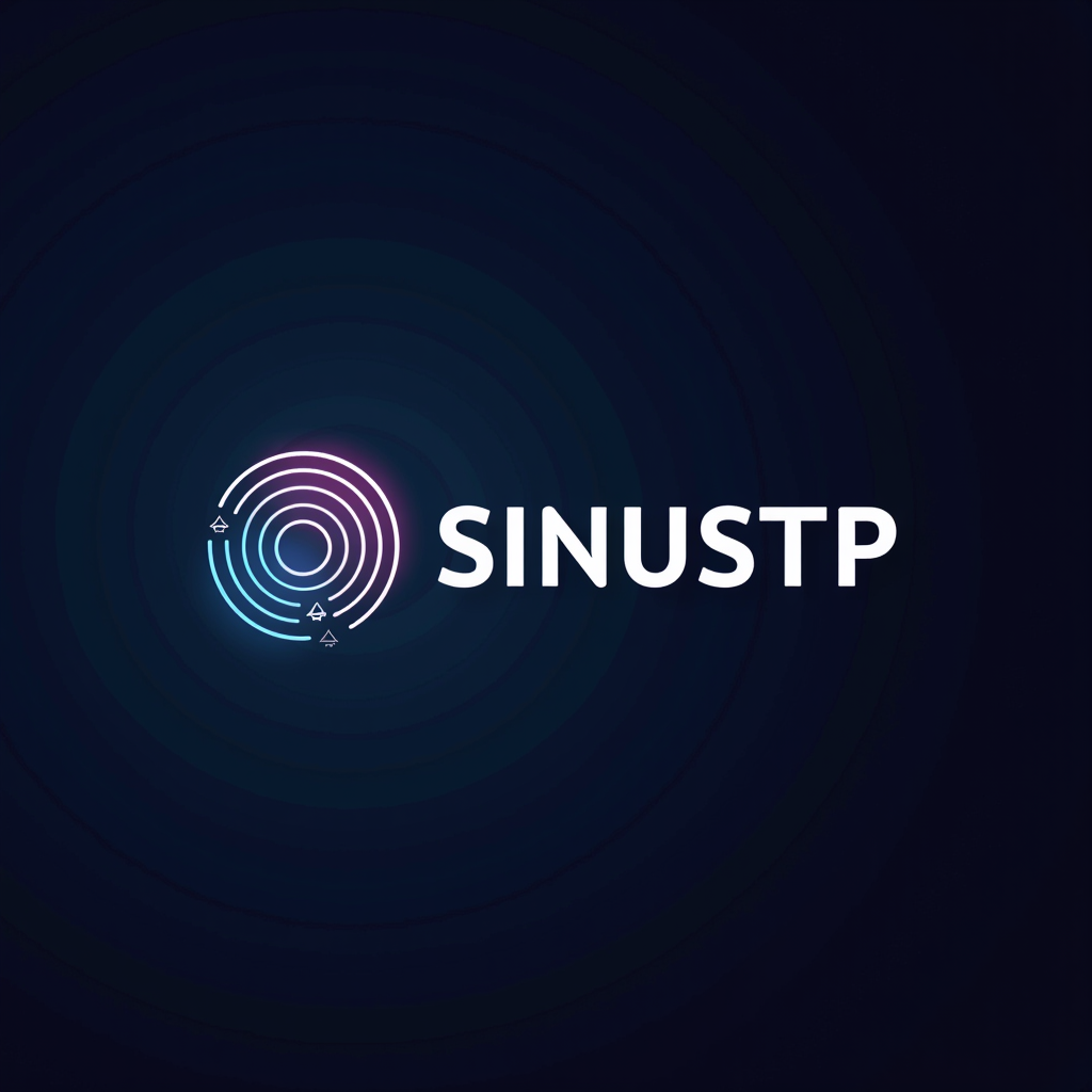 Sinus TP logo - mobile testing and quality assurance symbol with signal waves representing connectivity testing in Singapore